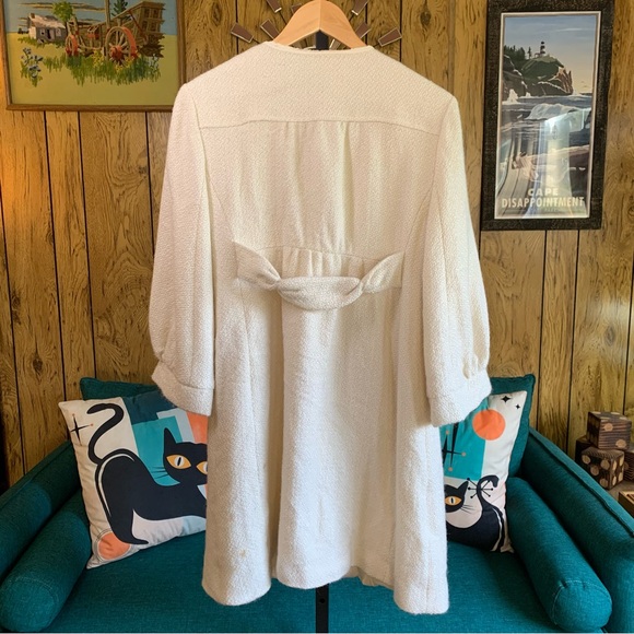 Tabitha Retro Single Button Textured Coat - Picture 8 of 16